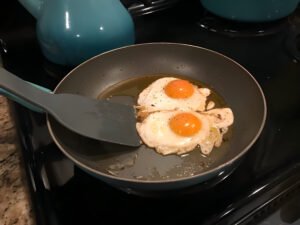 over medium eggs